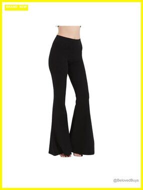 Cotton Flare Yoga Pants High Waisted Bell Bottom Leggings
